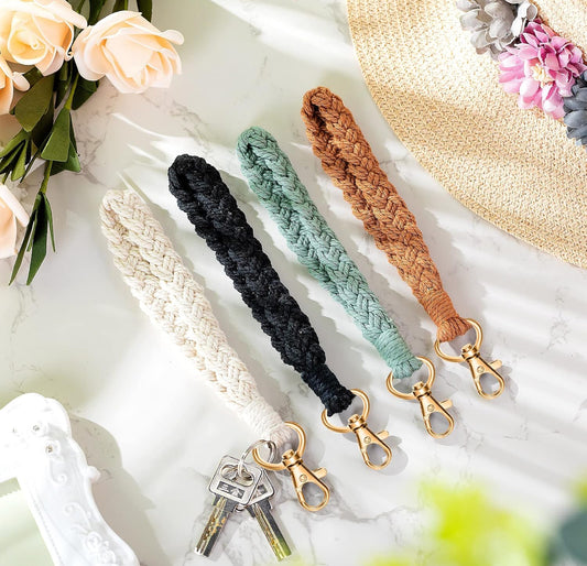 Macrame Wristlet Keychain